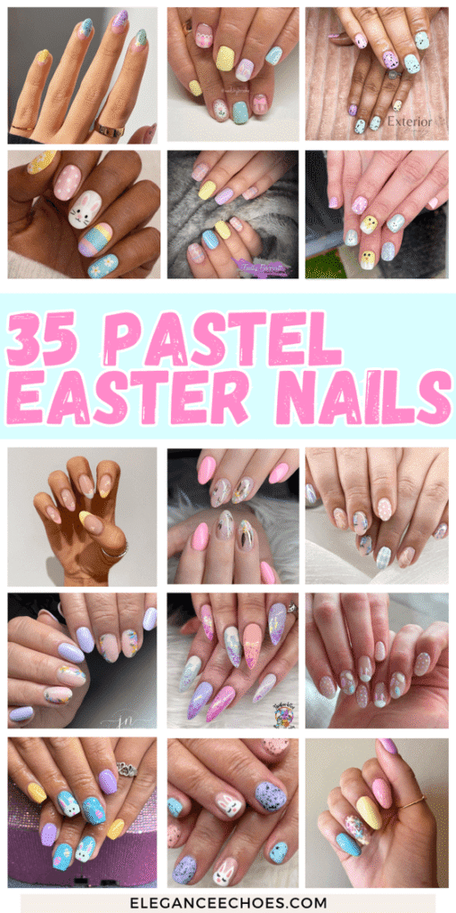 pastel easter nails