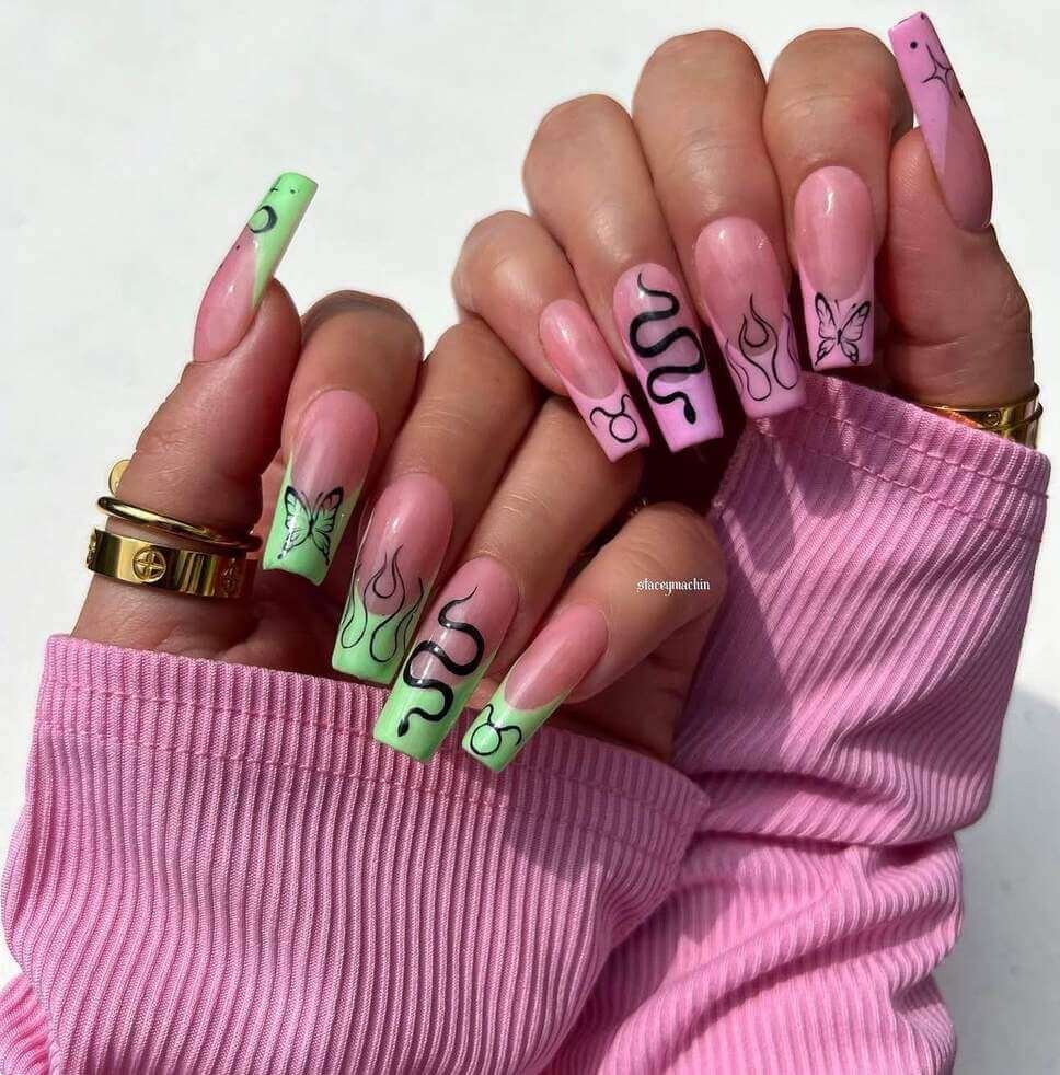 taurus nail designs 
