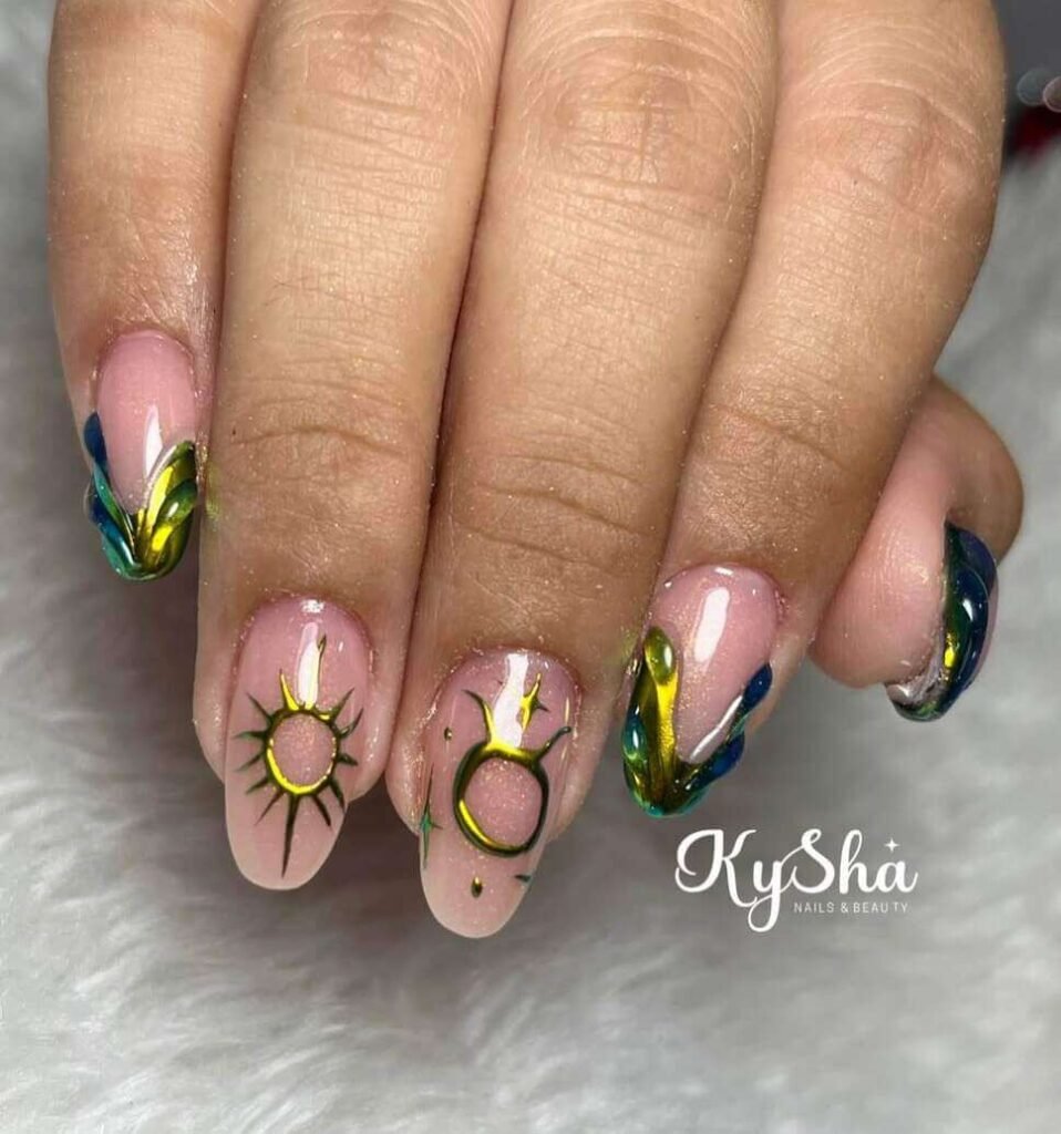 taurus nail designs 