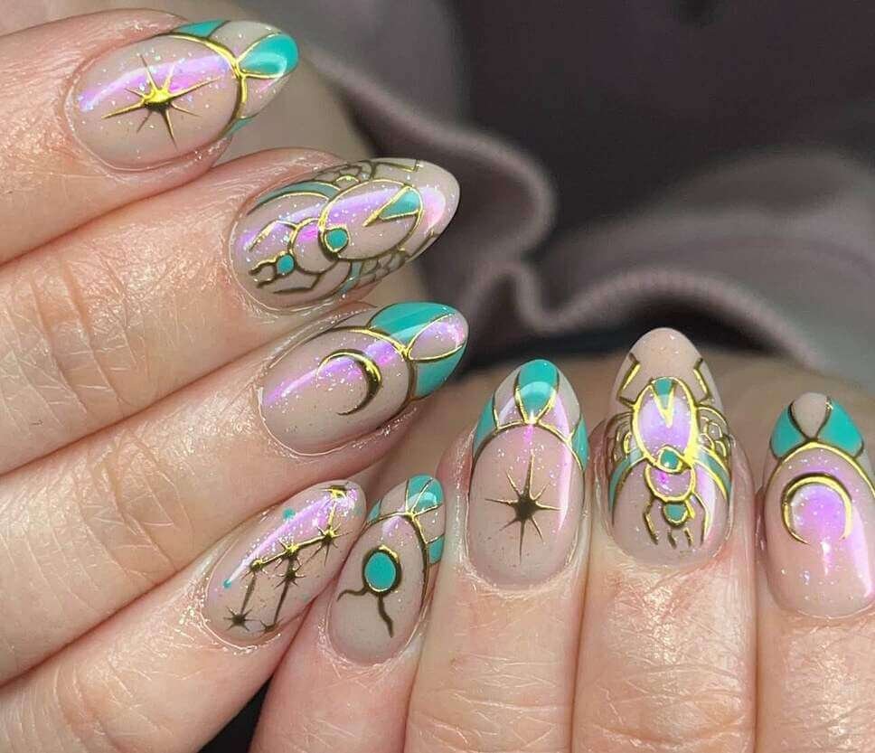 taurus nail designs