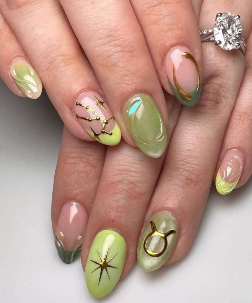taurus nail designs 