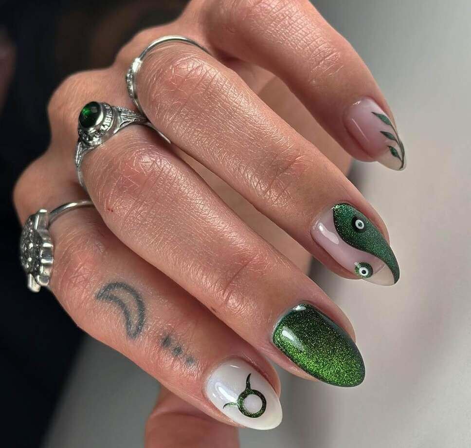 green taurus nails