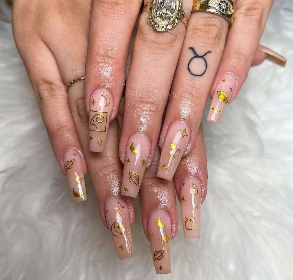 taurus nail designs 