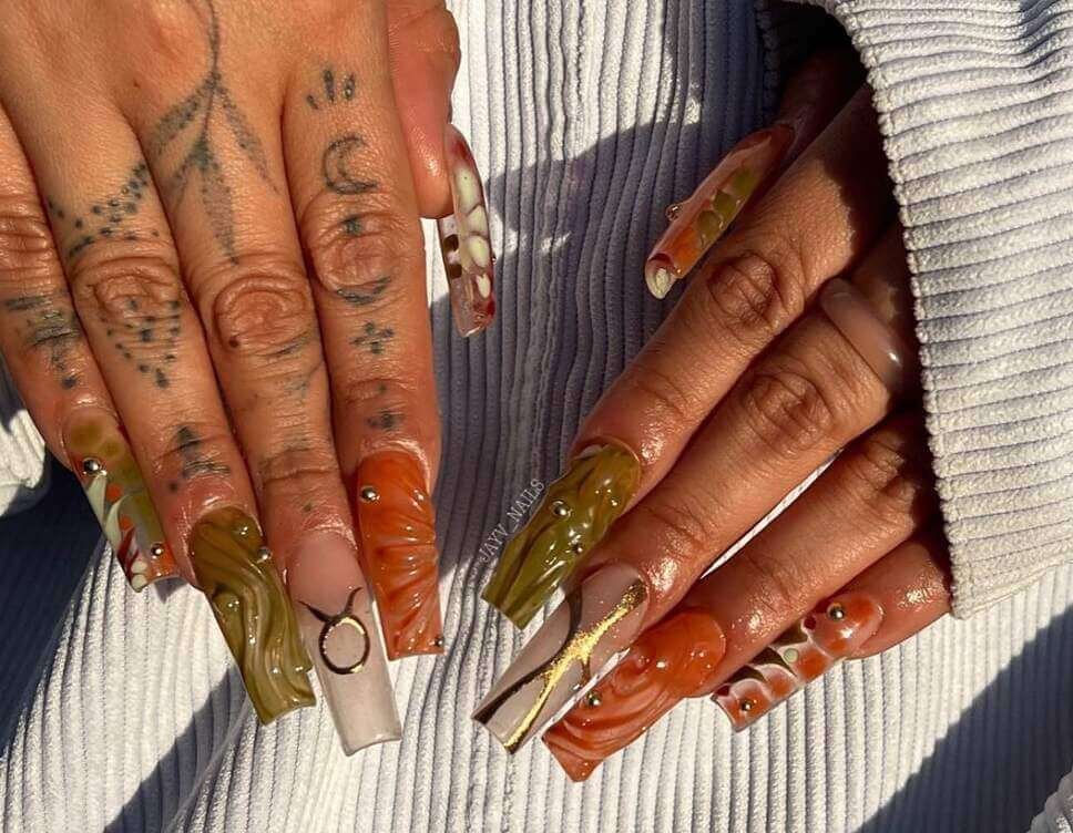 taurus nail designs 