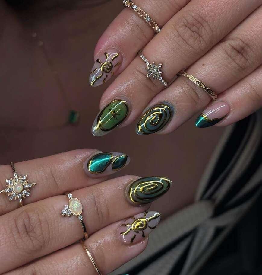 taurus nail designs 