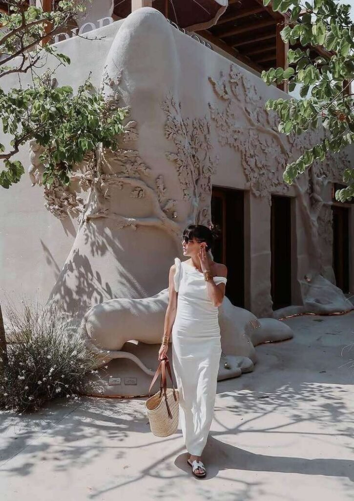 Greece outfit ideas white dress