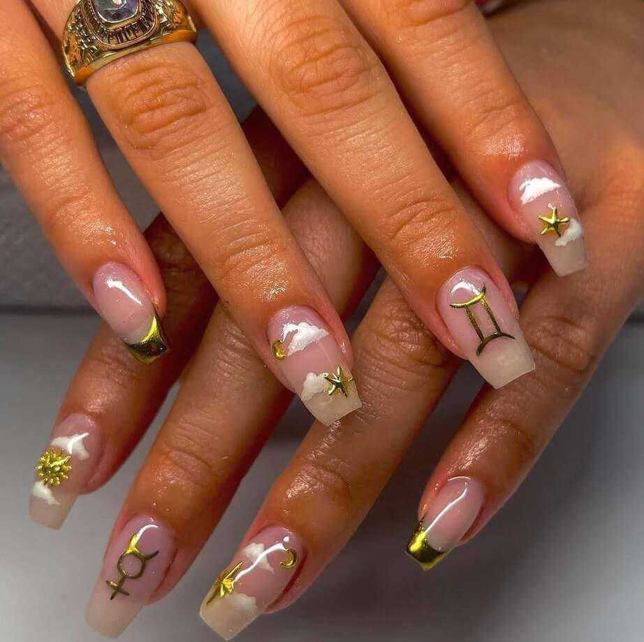 gemini nail designs 