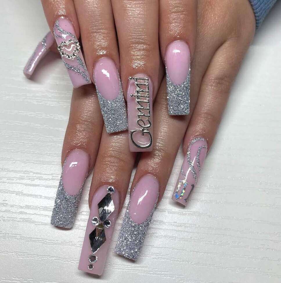 gemini nail designs 