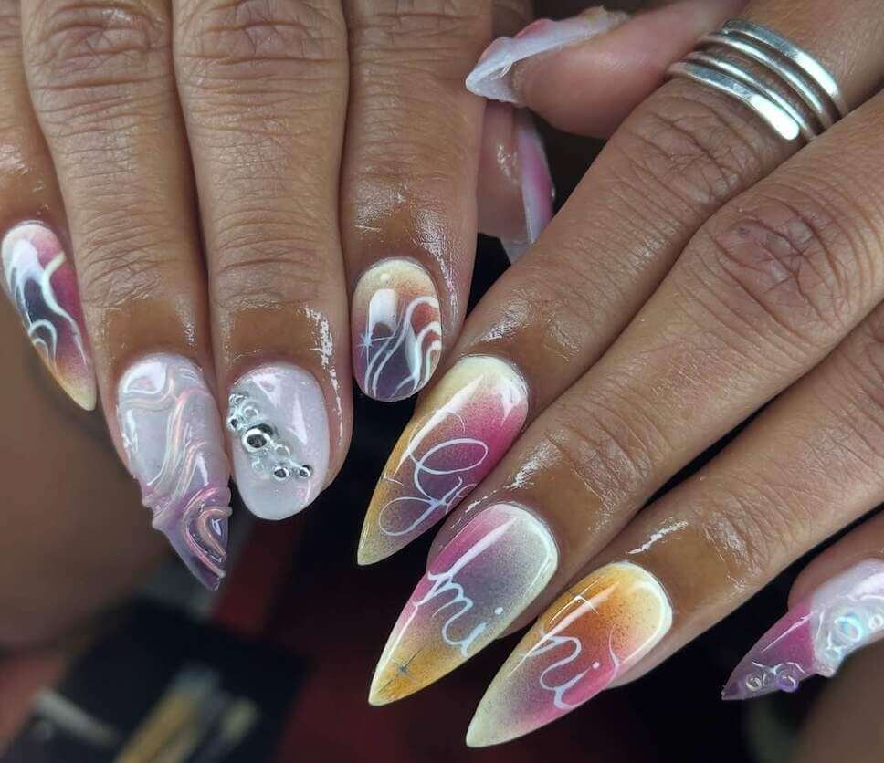 long gemini nails