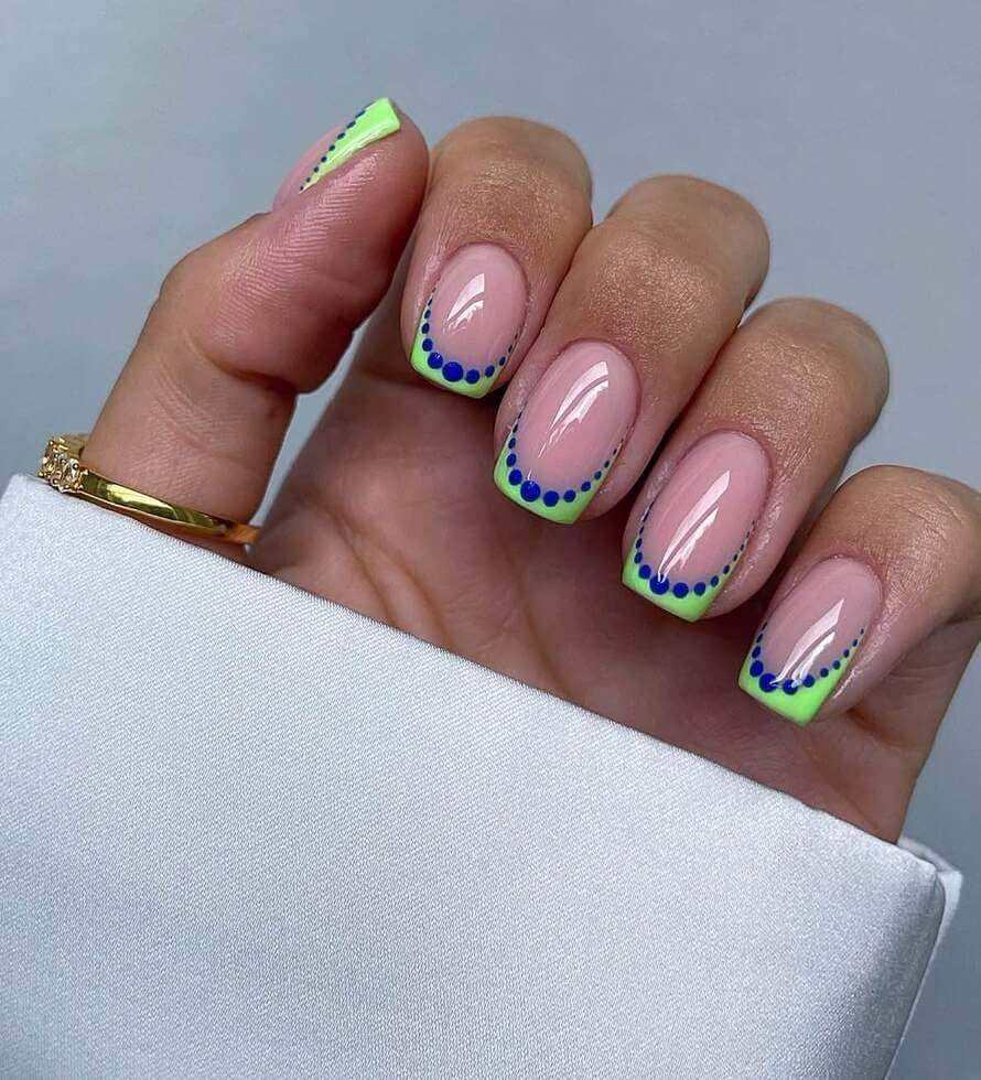 french tip june nails