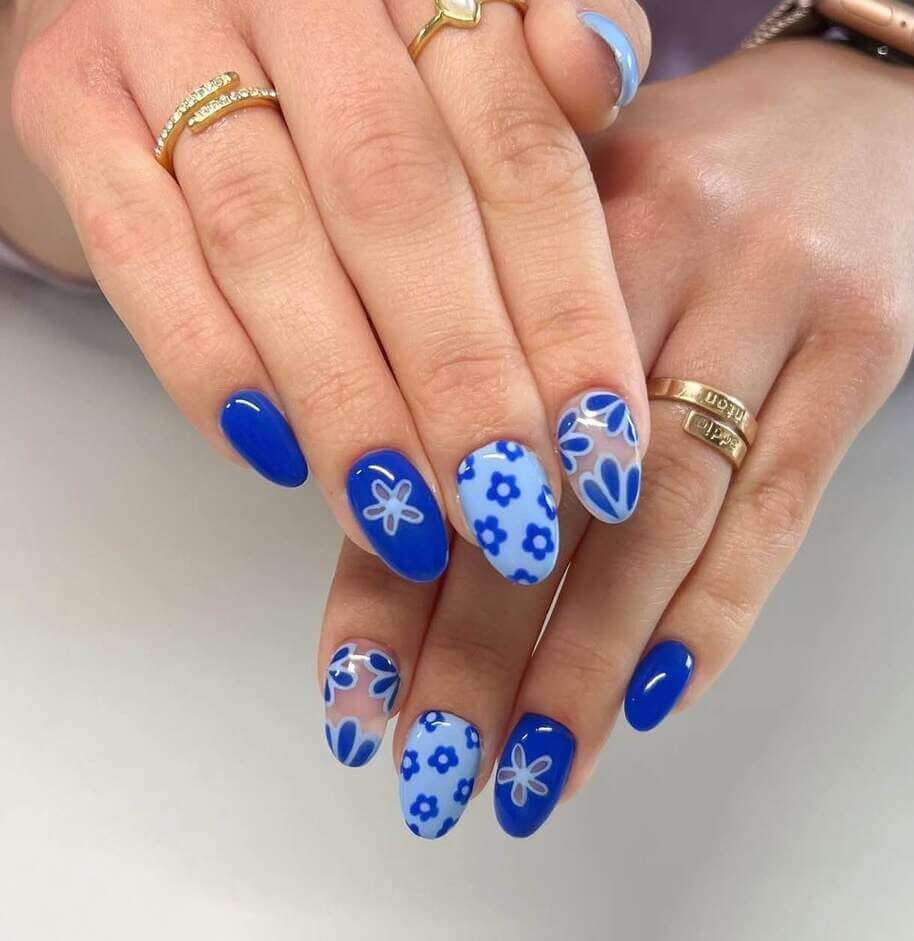 blue june nail designs