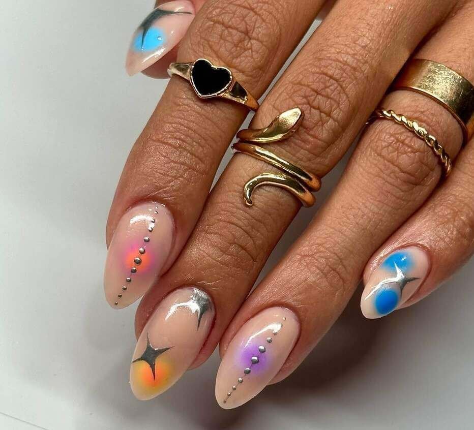 almond june nails