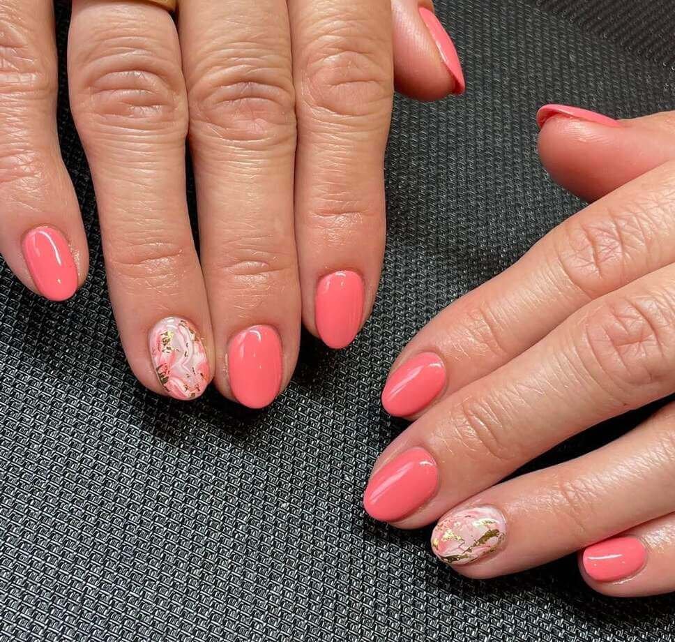 orange june nails