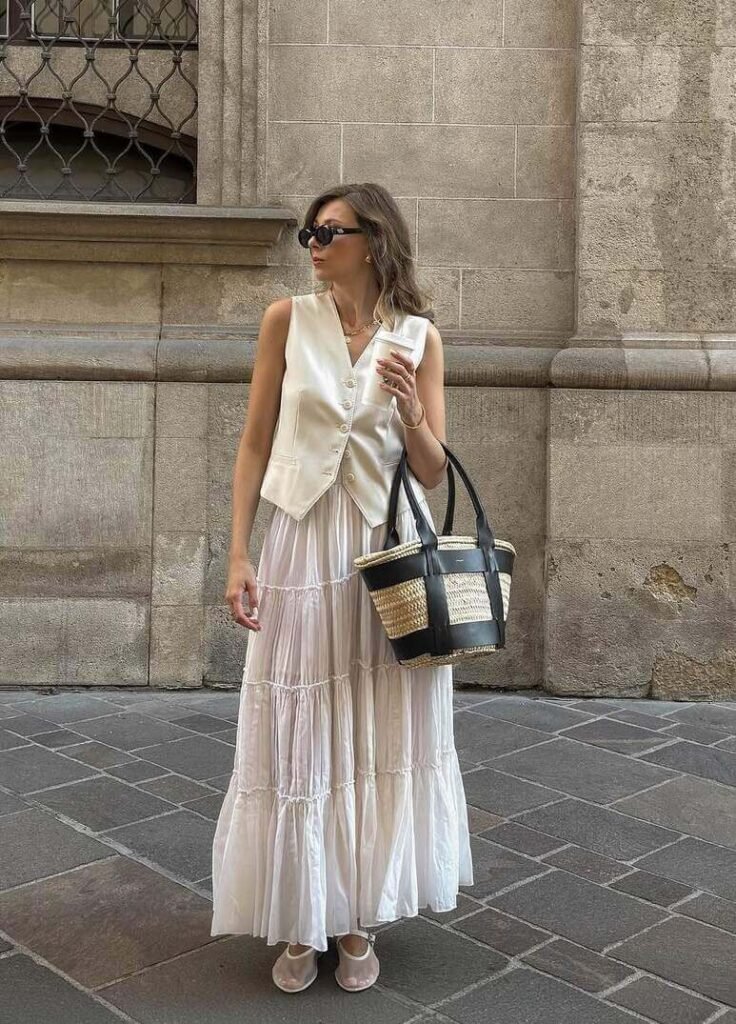 skirt old money summer outfit