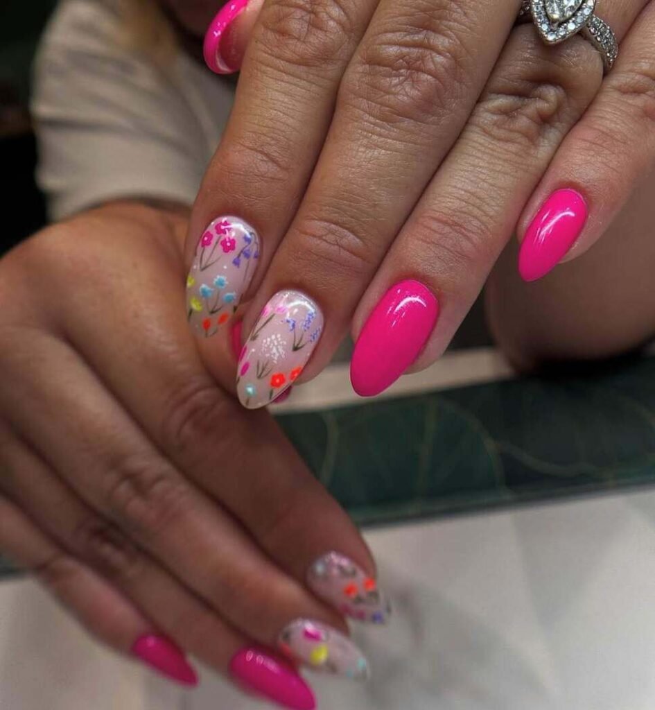 Bright summer nails 