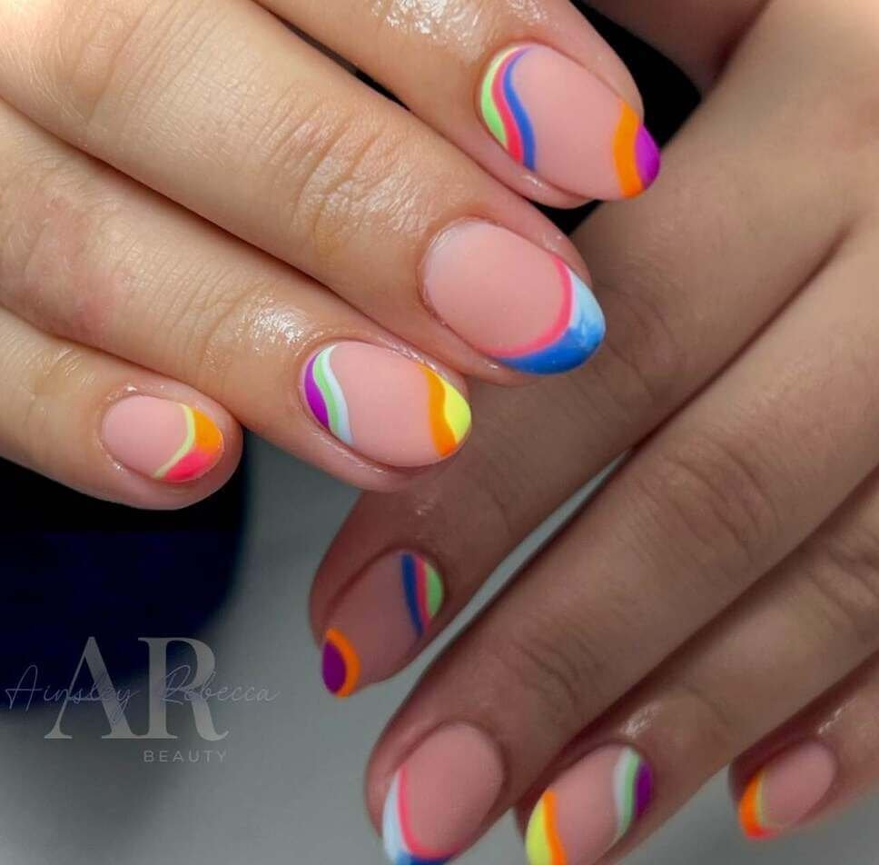 Bright summer nails