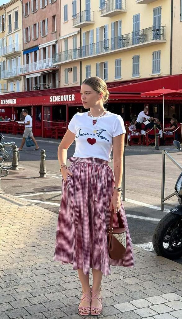 Paris summer outfit skirt