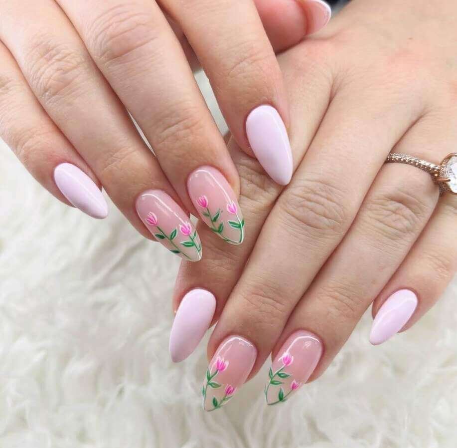 Simple summer nails 