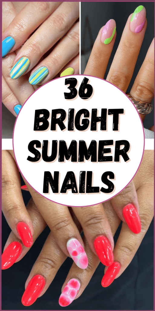 bright summer nails 