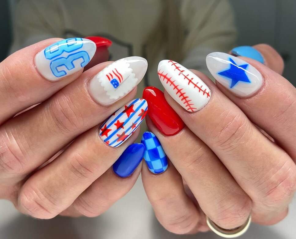 fourth of july nails