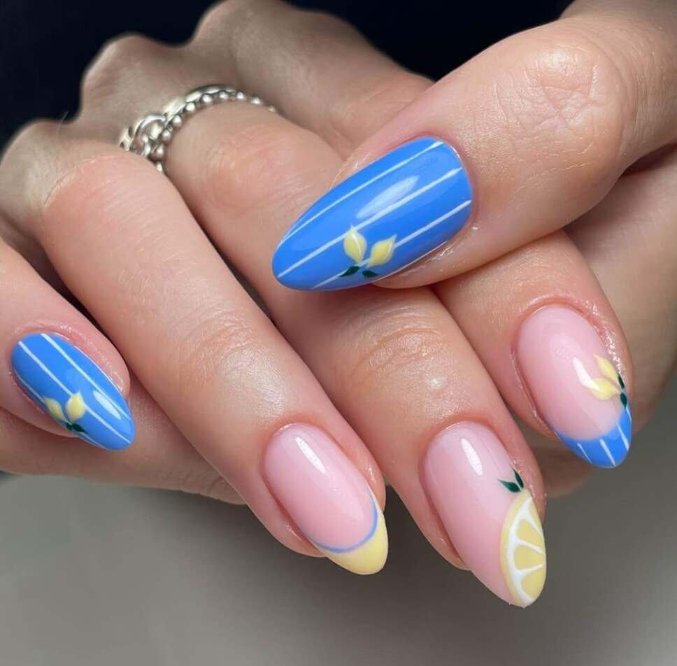 lemon july nails