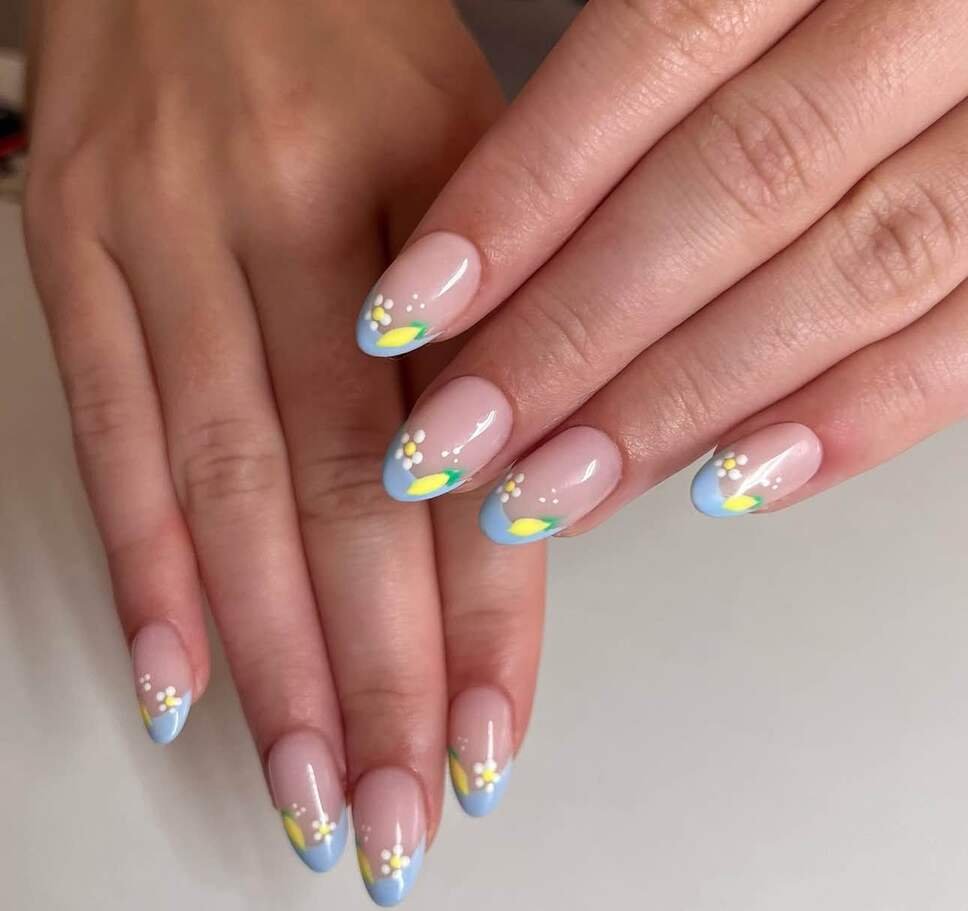 almond july nails
