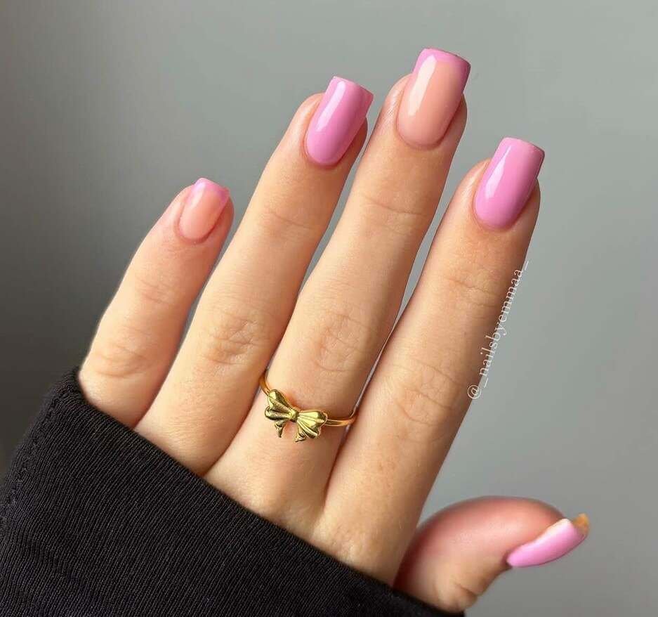 pink august nails 
