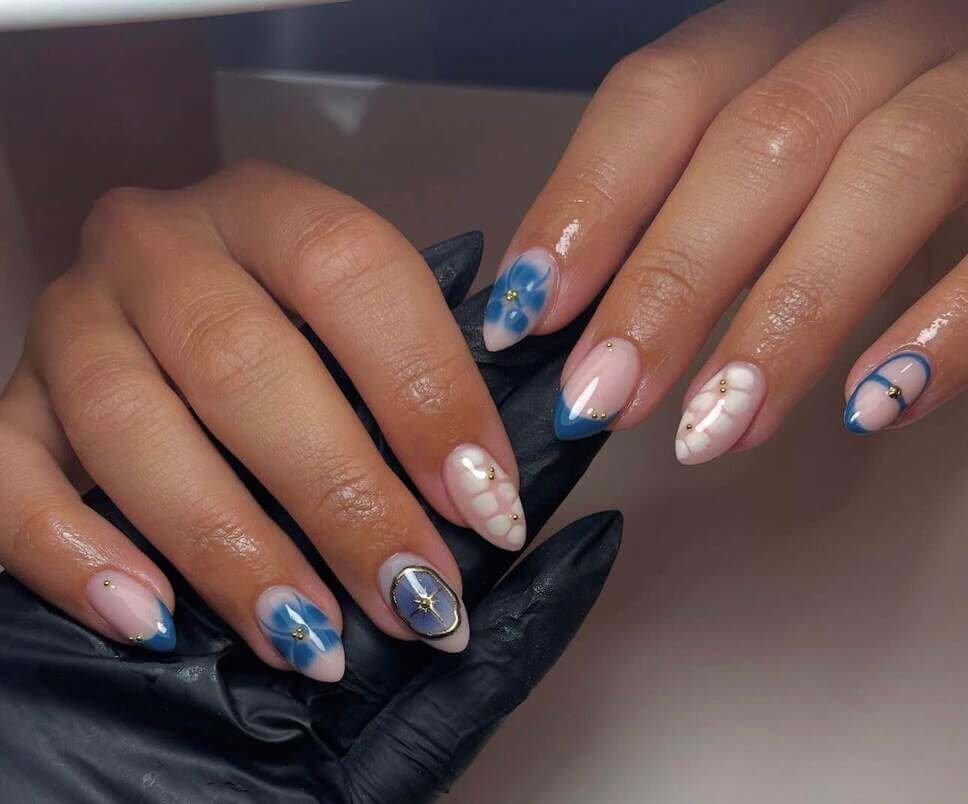 blue august nails