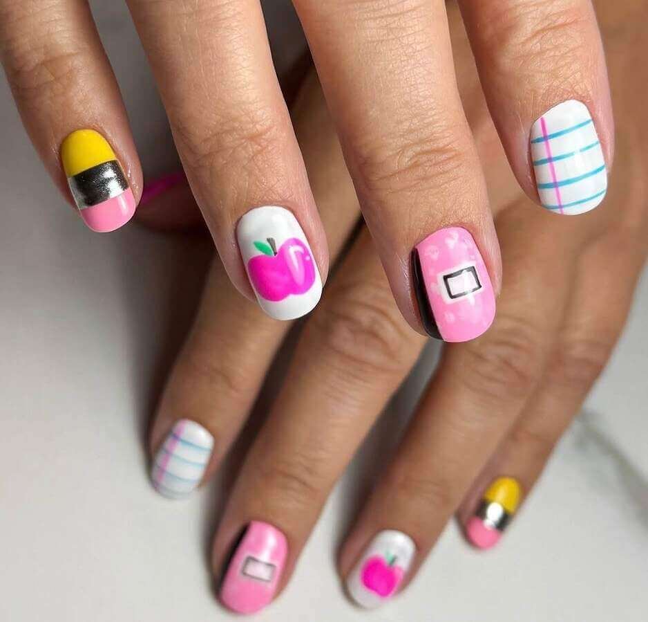 back to school nails 