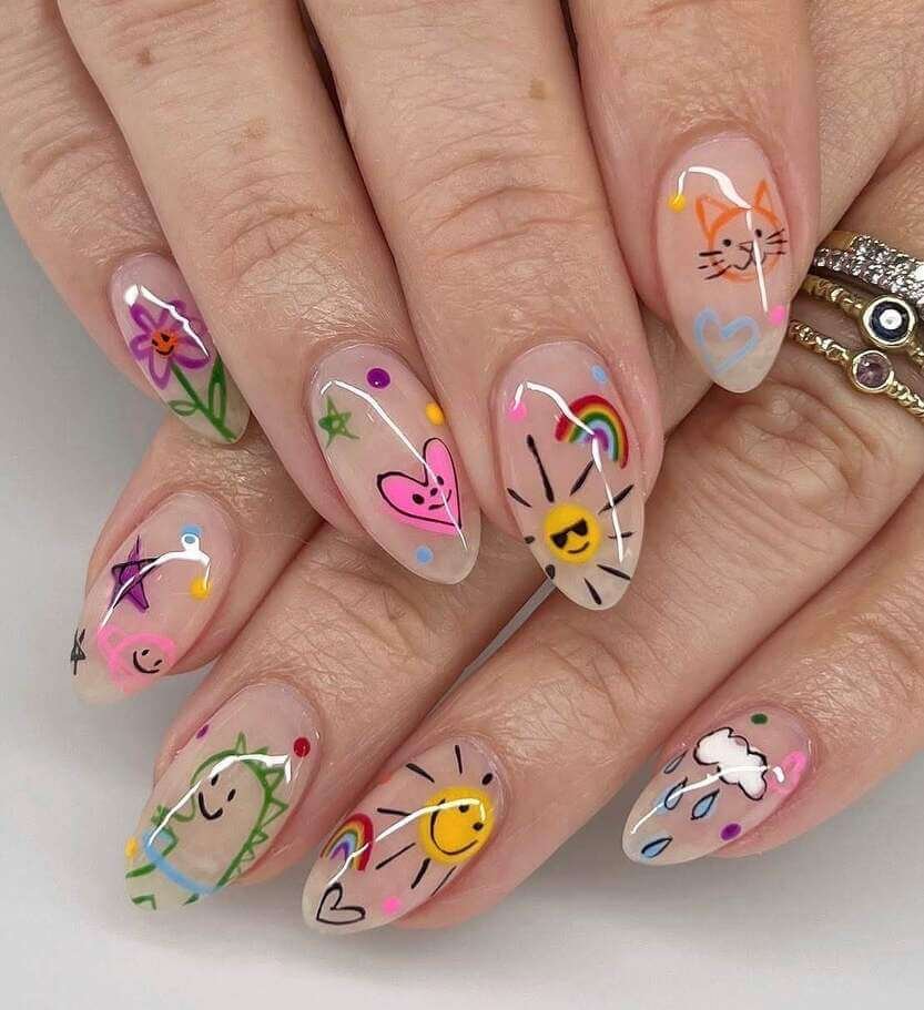 back to school nails 