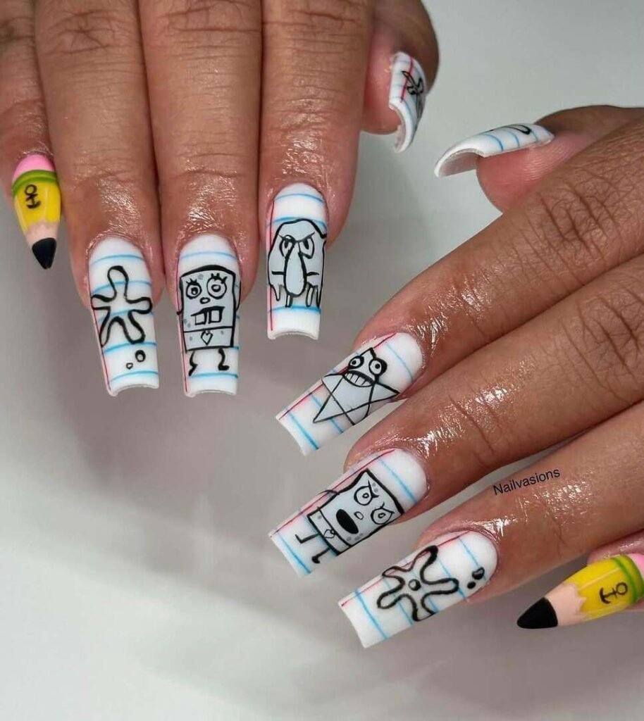 back to school nails 