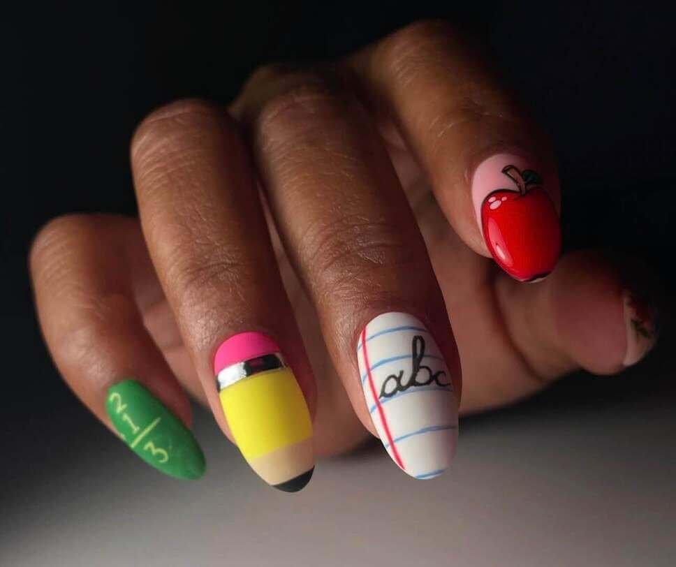 back to school nails 
