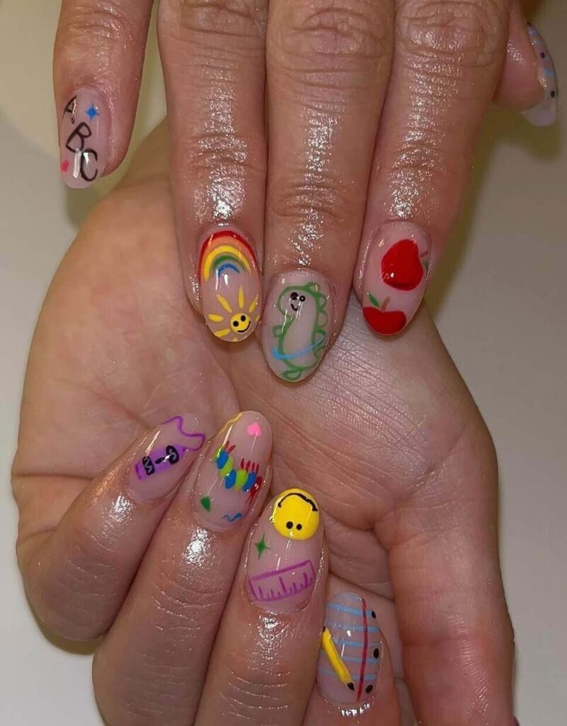 back to school nails