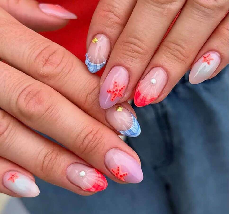 almond coastal nails 