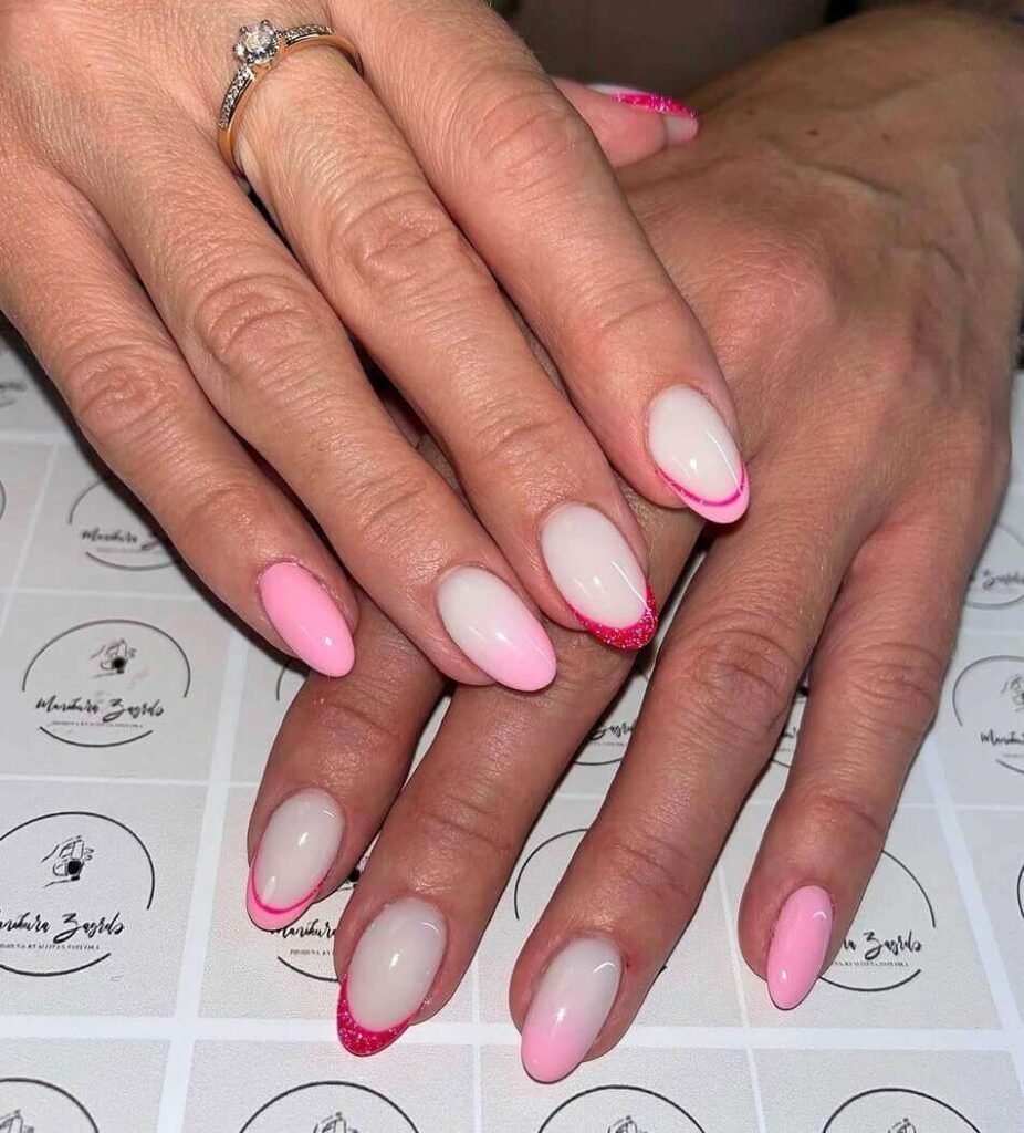 pink summer nails 
