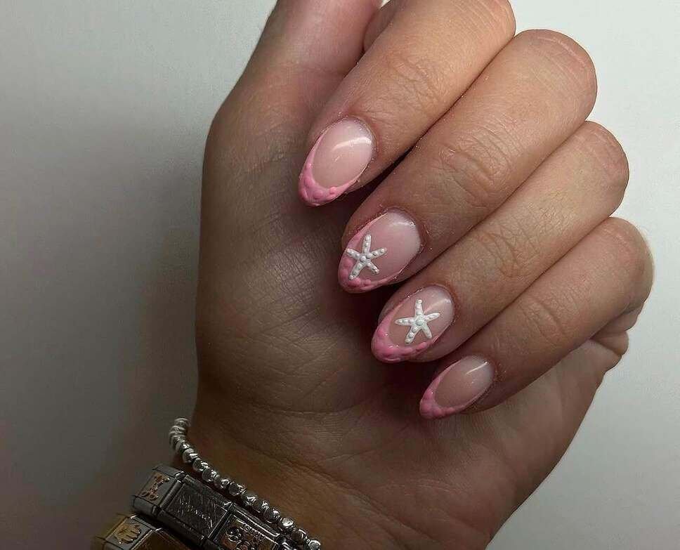 pink summer nails 