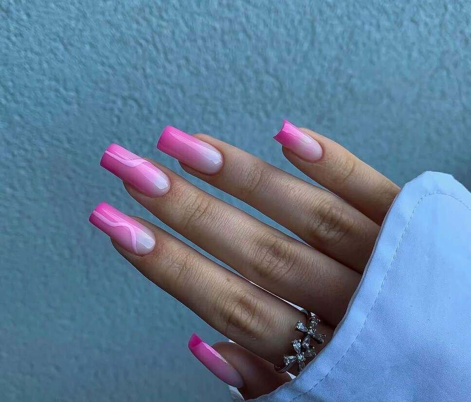 pink summer nails 