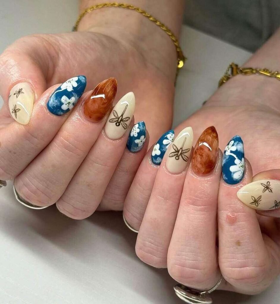 blue September nails 