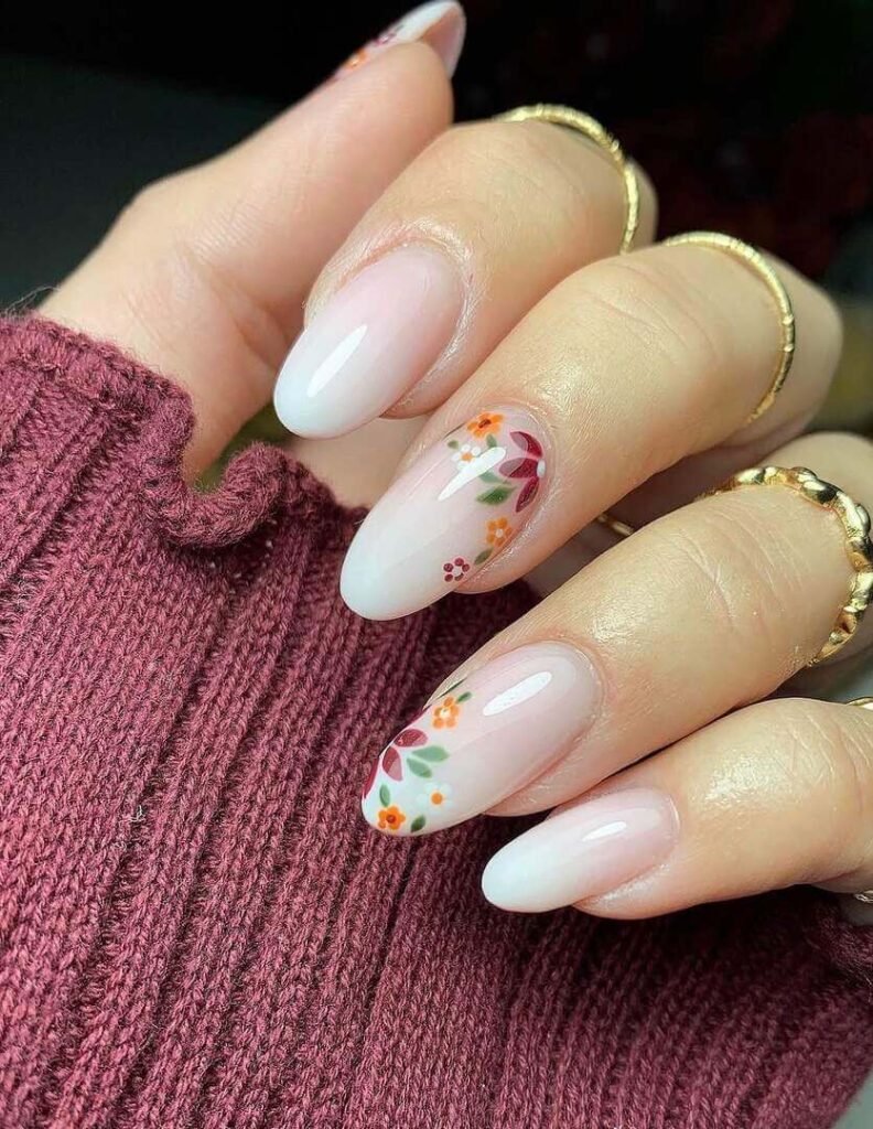 nude September nails 