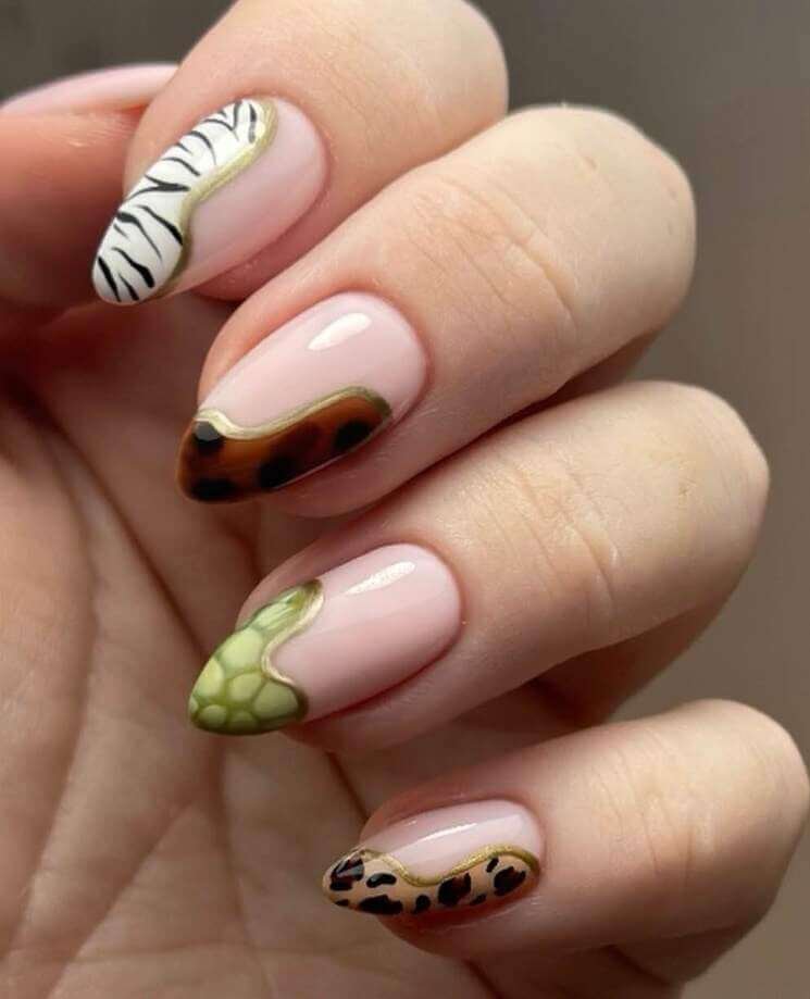french tip September nails 