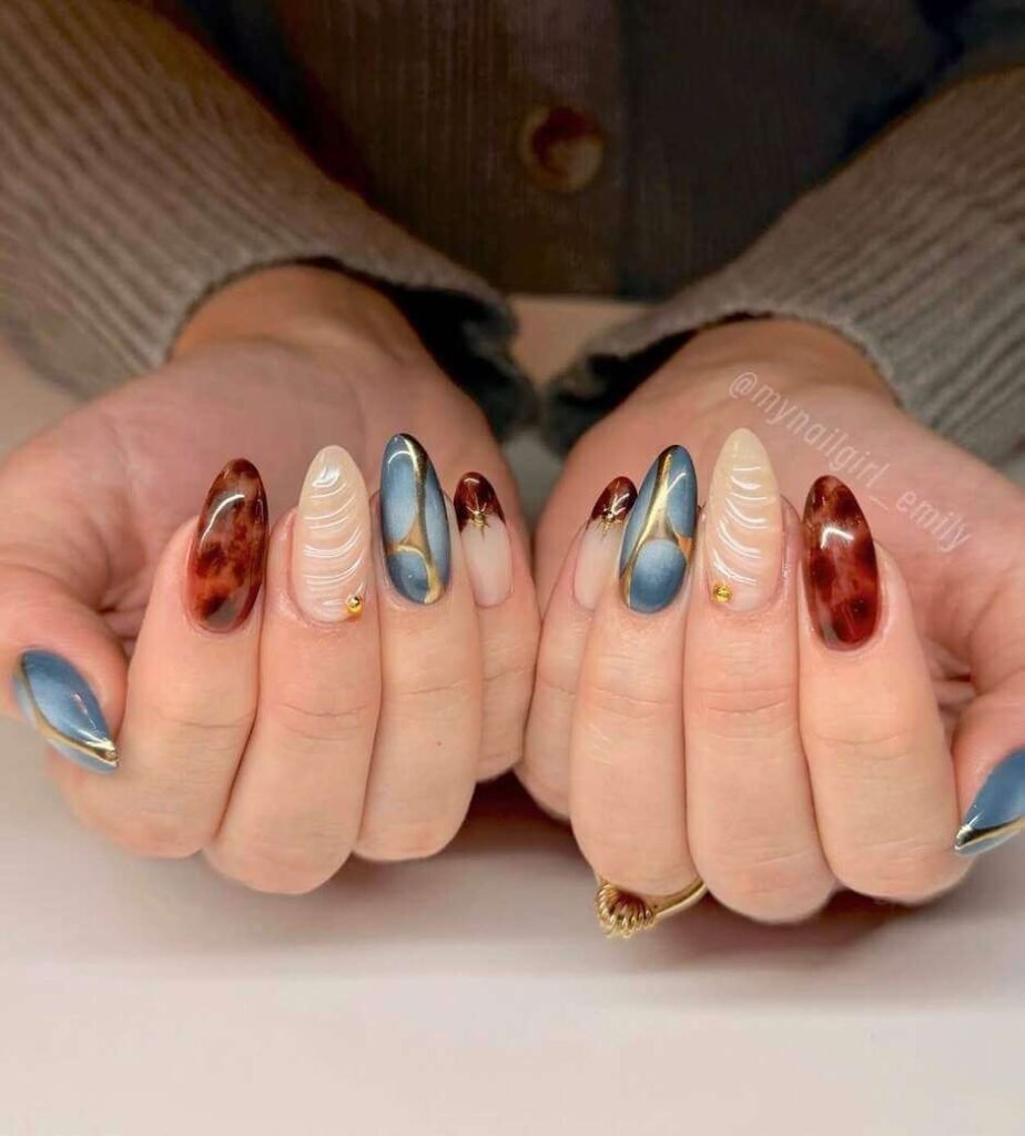 fall nails 2026 almond