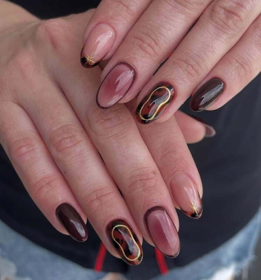brown fall nails 2026 