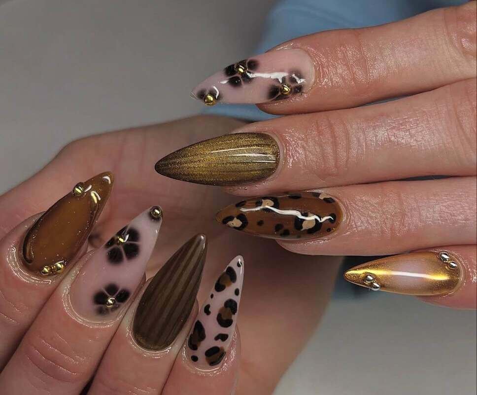 brown fall nails 2026 