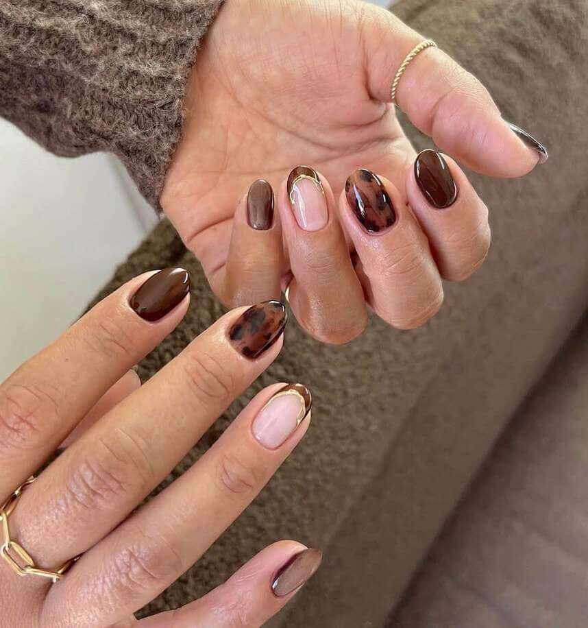 brown fall nails 2026 
