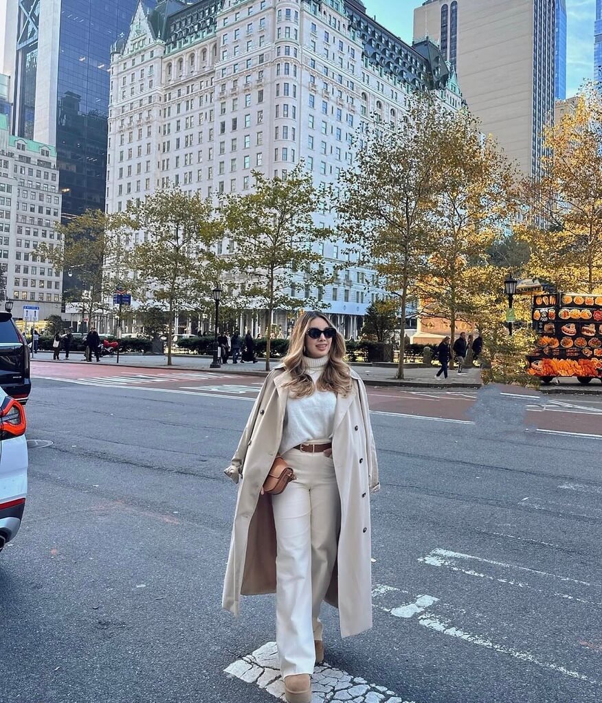 nyc fall outfits neutral