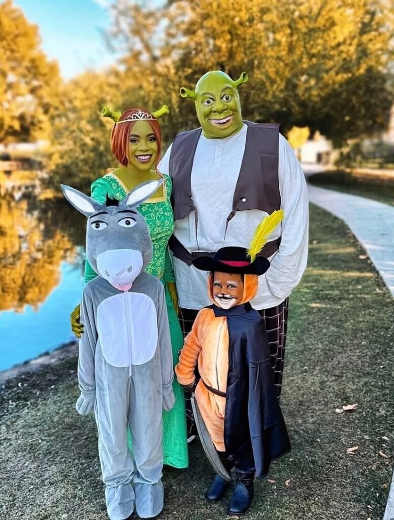 shrek family halloween costumes 