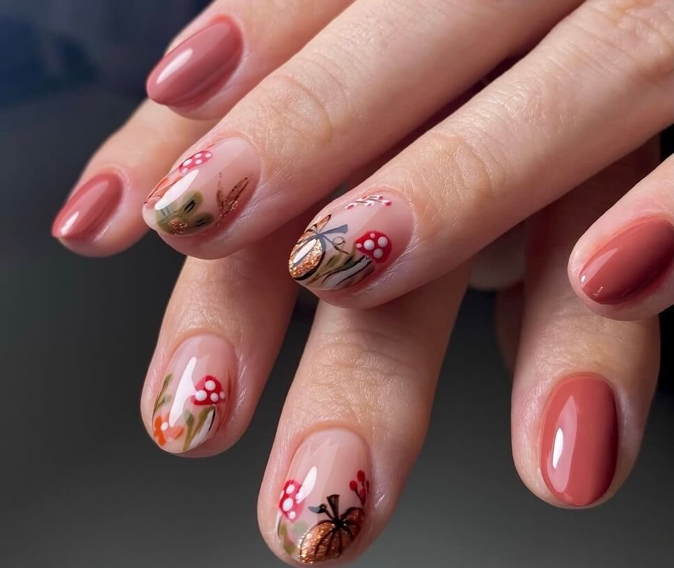 short october nails 