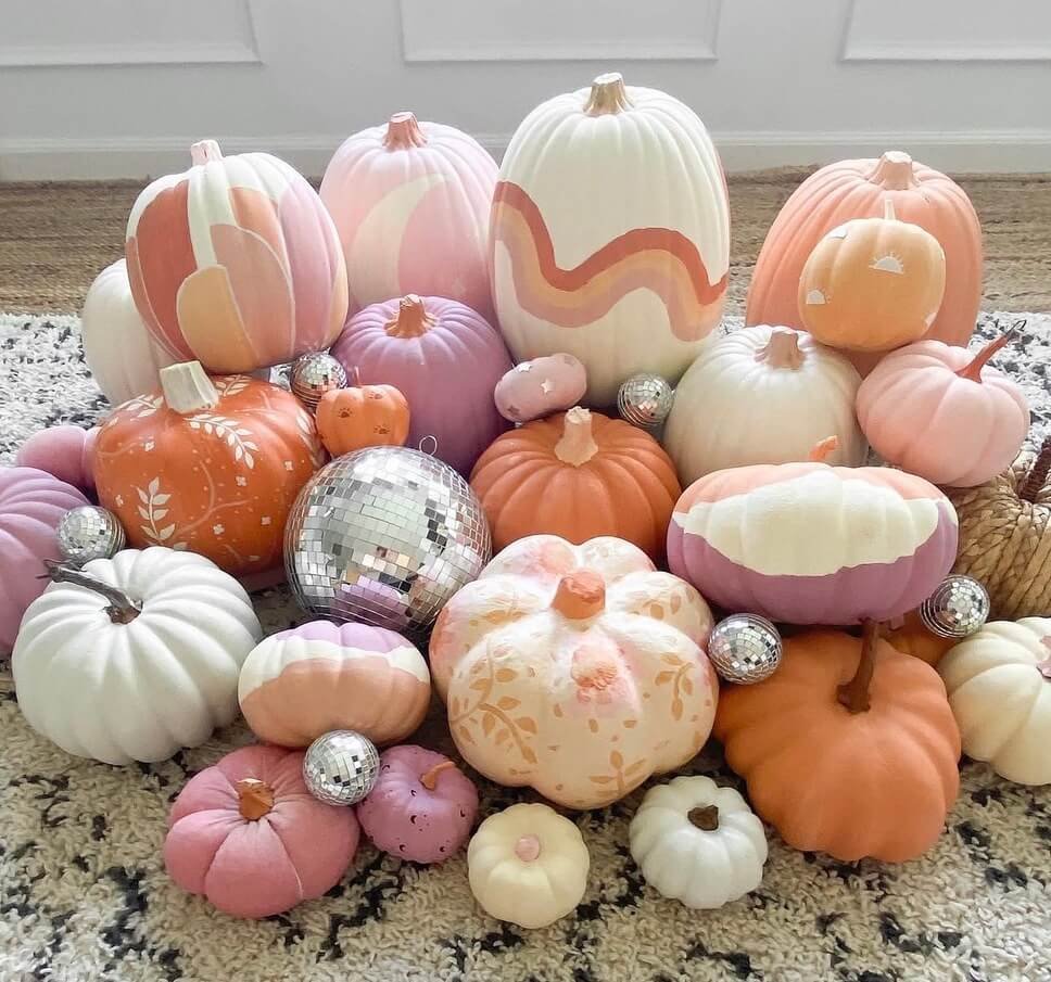 pastel pumpkin painting ideas