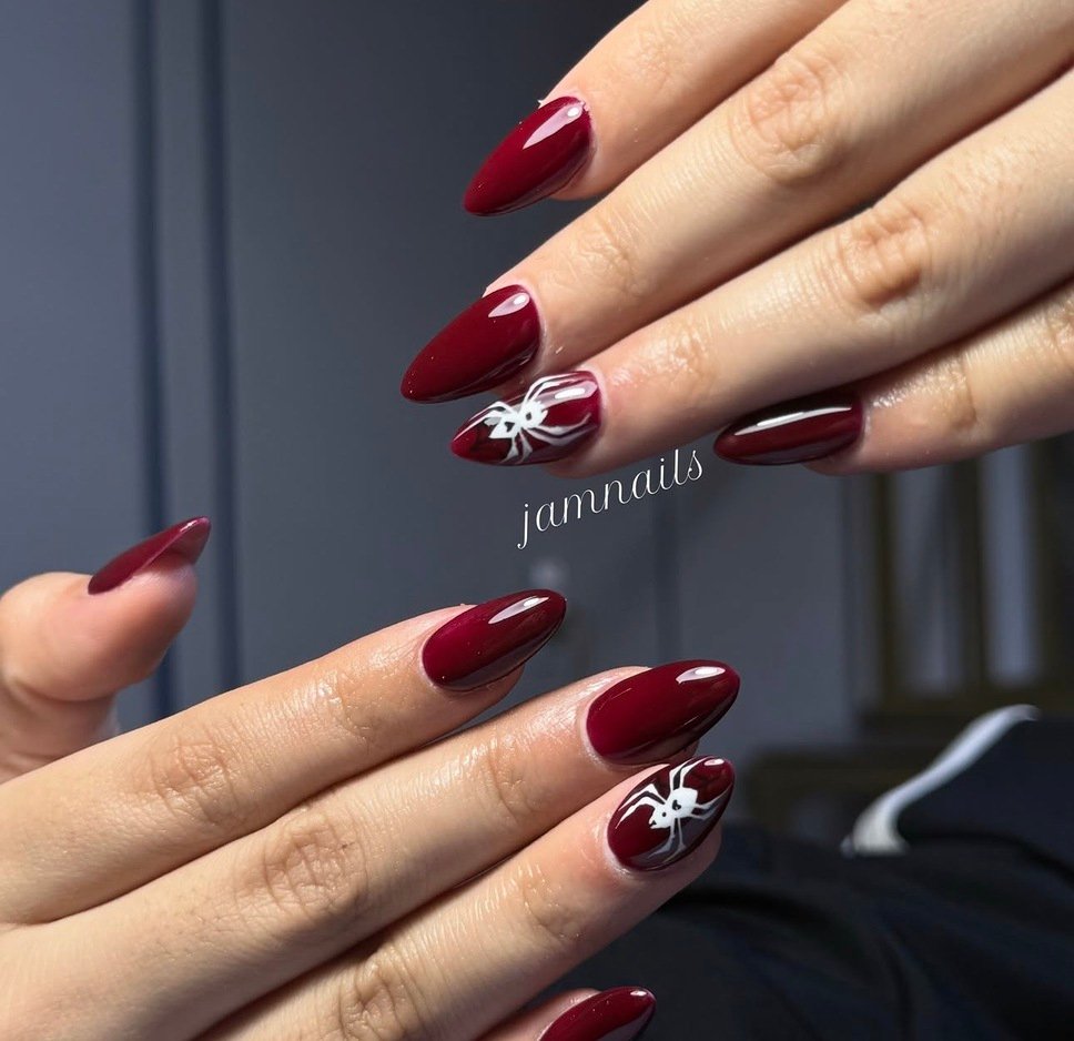 red halloween nail ideas