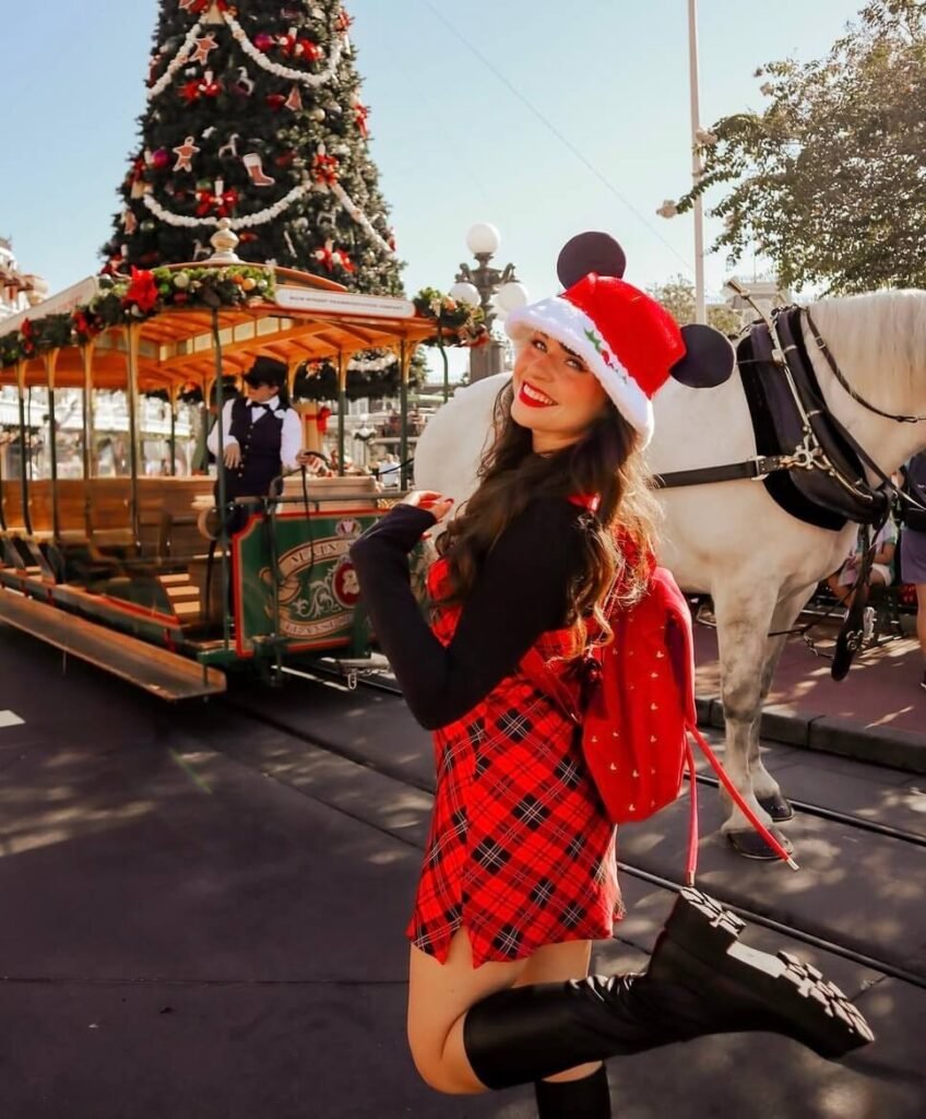 plaid Christmas disney outfits